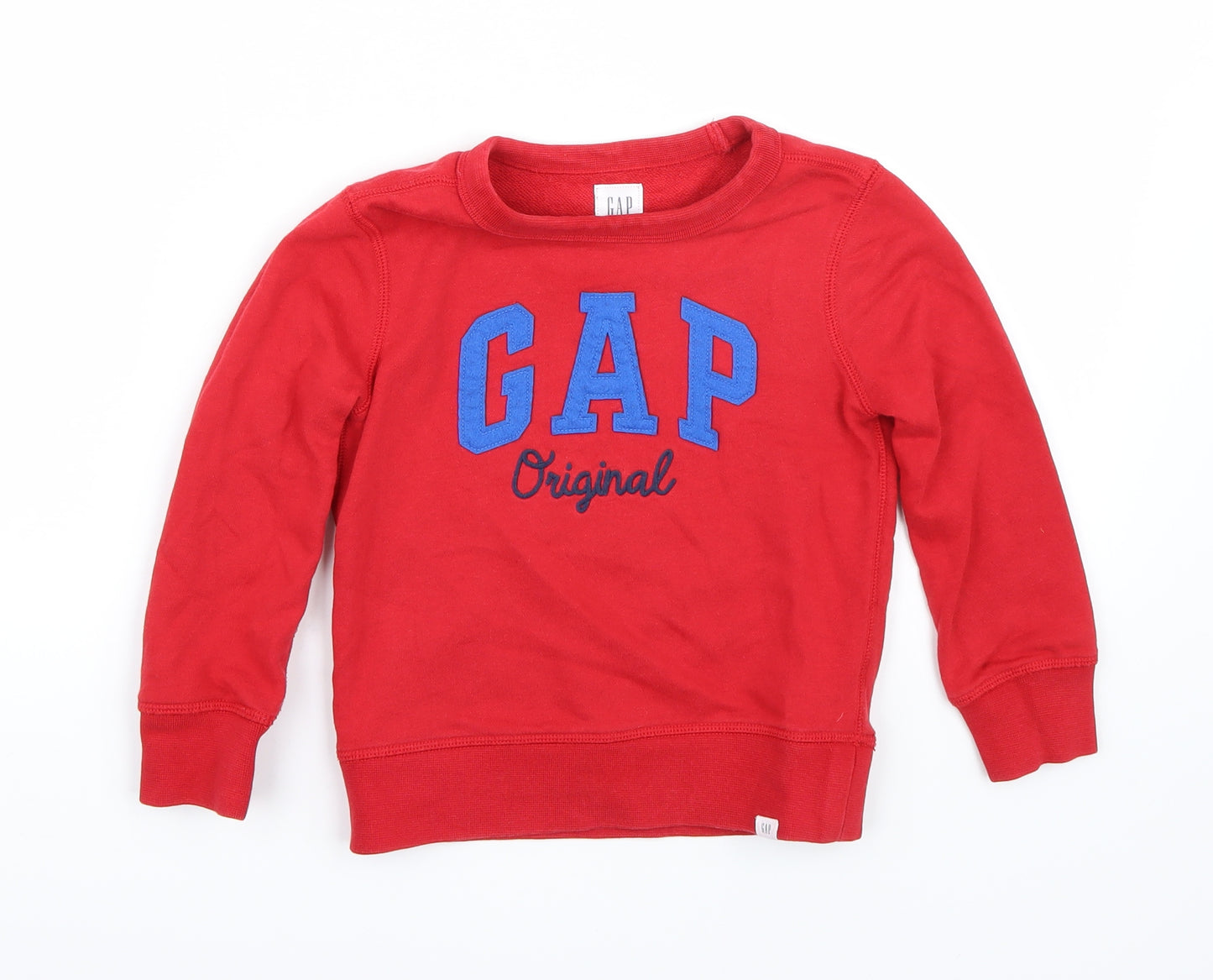 Gap Boys Red   Pullover Jumper Size 4-5 Years