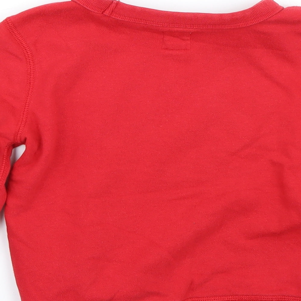 Gap Boys Red   Pullover Jumper Size 4-5 Years