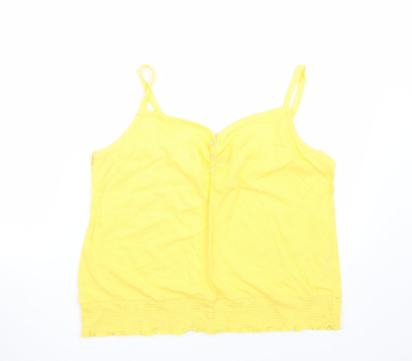 Papaya Womens Yellow   Basic T-Shirt Size 18