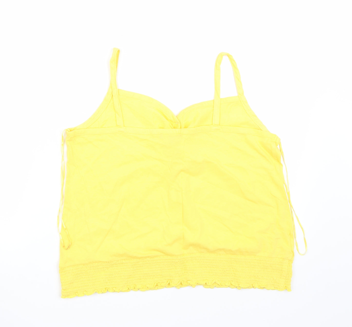 Papaya Womens Yellow   Basic T-Shirt Size 18