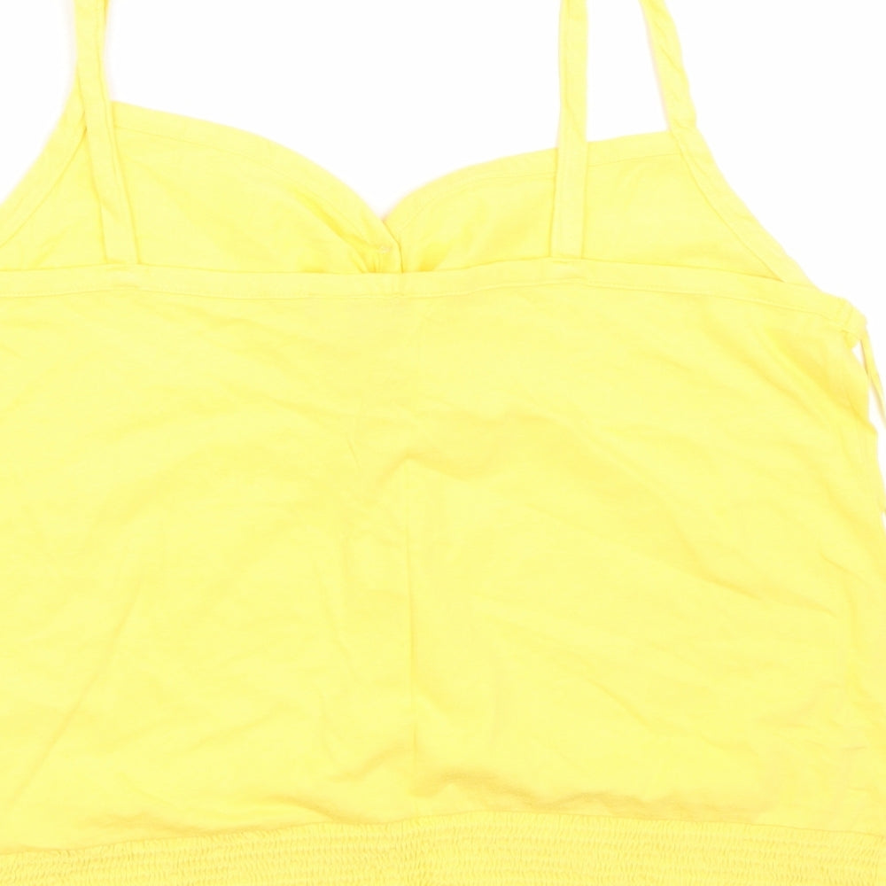 Papaya Womens Yellow   Basic T-Shirt Size 18