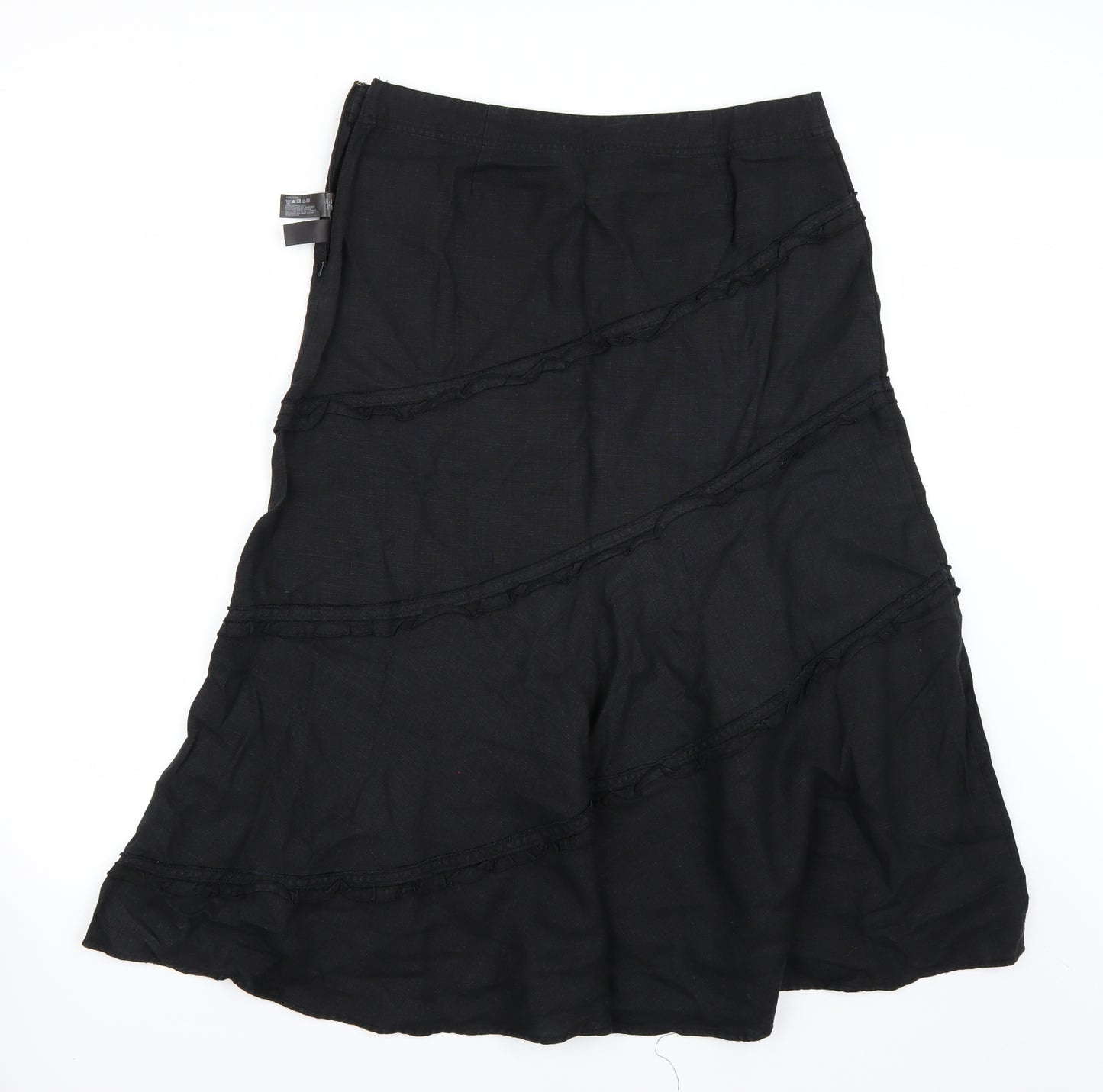 Preworn Womens Black   A-Line Skirt Size 14