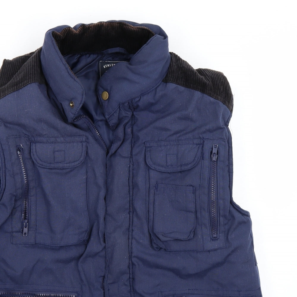 Kensington  Mens Blue   Gilet Coat Size L