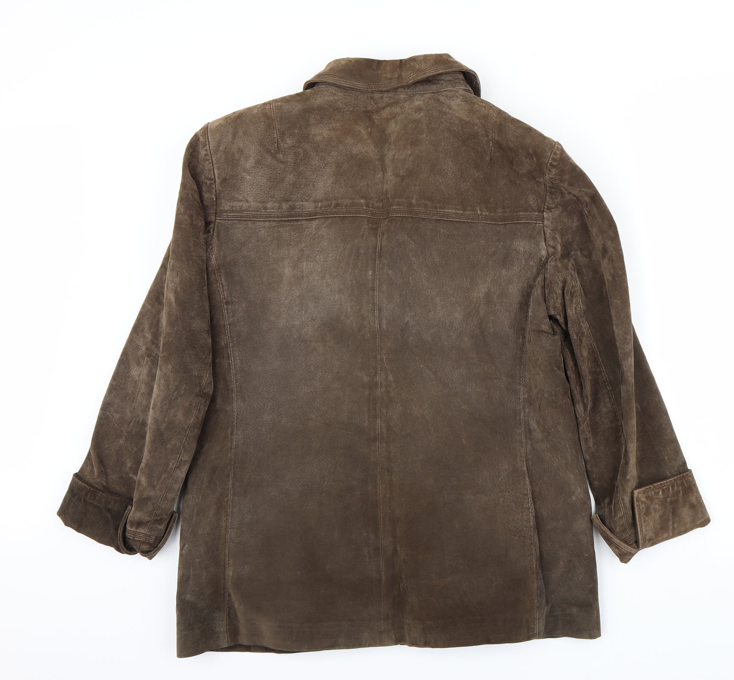 leather Womens Brown   Jacket Coat Size 16