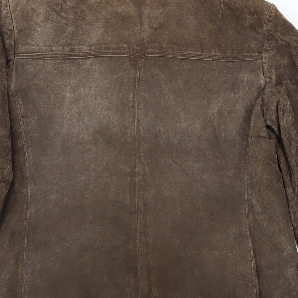 leather Womens Brown   Jacket Coat Size 16