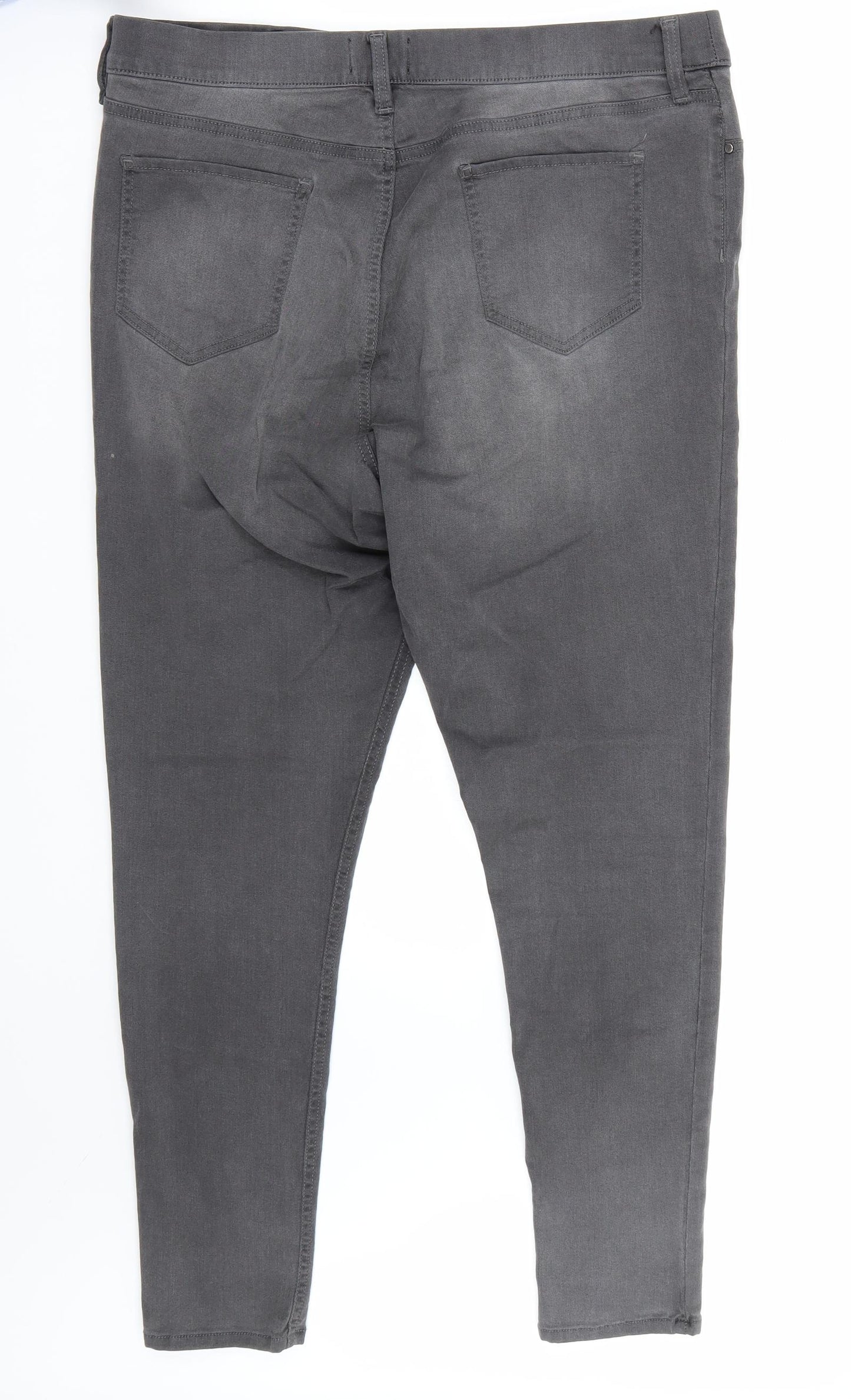 F&F Womens Grey   Straight Jeans Size 16 L28 in