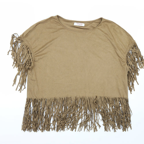 Sunday free Womens Brown   Basic T-Shirt Size M