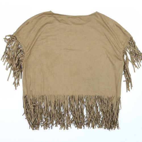 Sunday free Womens Brown   Basic T-Shirt Size M