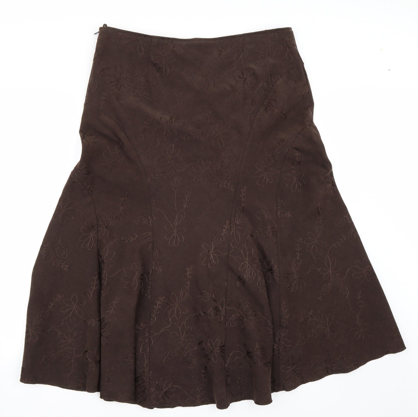 Soon Womens Brown   A-Line Skirt Size 16