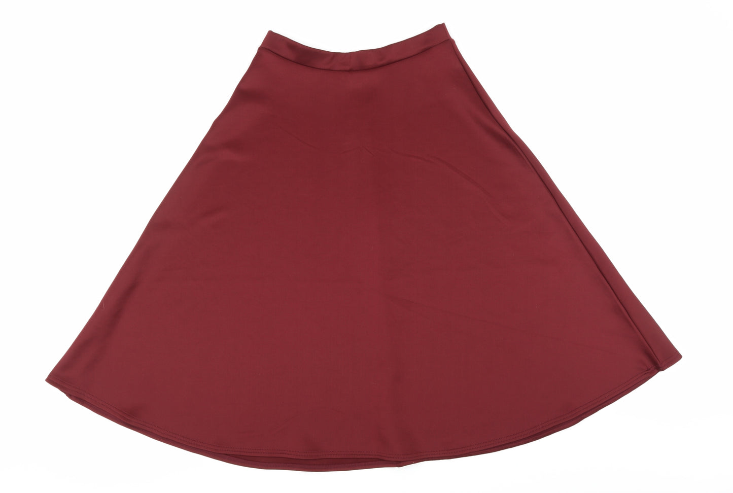 Boohoo Womens Red   Skater Skirt Size 12