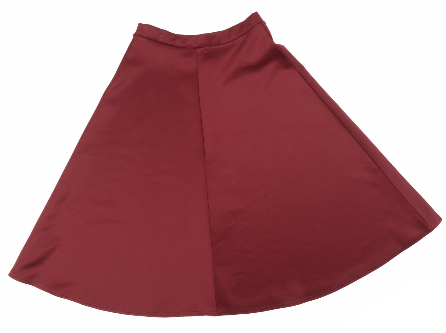 Boohoo Womens Red   Skater Skirt Size 12