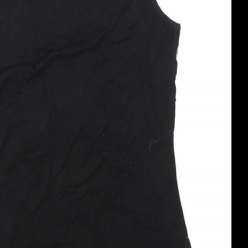 Apricot Womens Black Argyle/Diamond  Basic T-Shirt Size 10