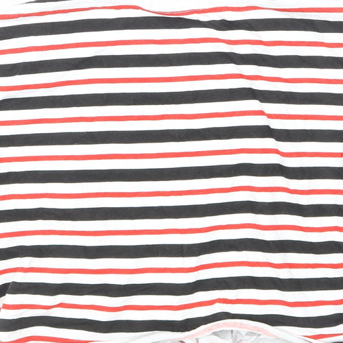 Primark Womens Black Striped  Basic T-Shirt Size 6
