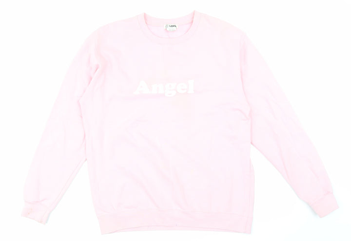 NewLook Womens Pink Pullover Sweatshirt One Size