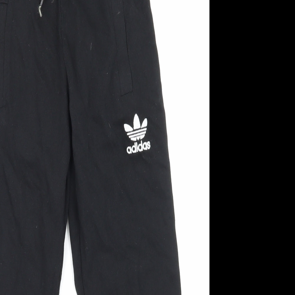 adidas Boys Black   Jogger Trousers Size 3-4 Years