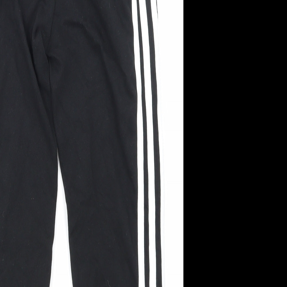 adidas Boys Black   Jogger Trousers Size 3-4 Years