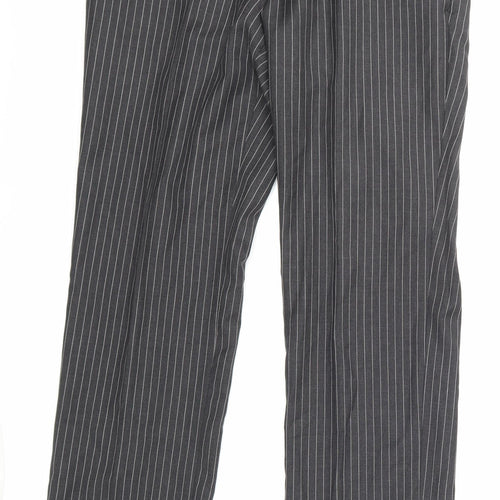 NEXT Mens Black Striped  Trousers  Size 32 in