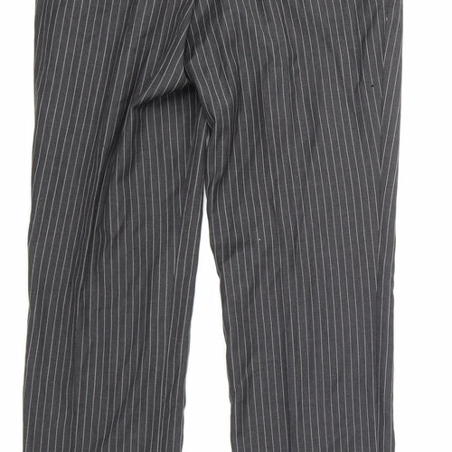 NEXT Mens Black Striped  Trousers  Size 32 in
