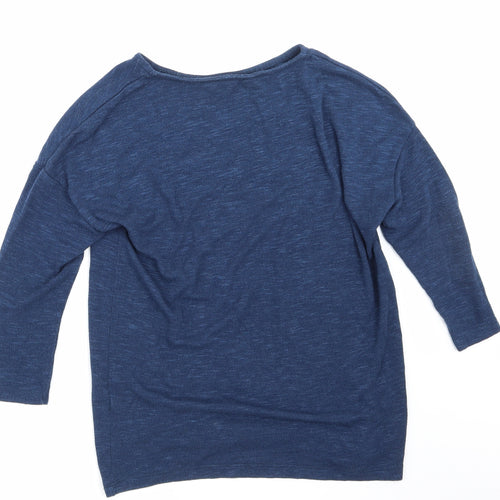 TU Womens Blue Animal Print  Pullover Jumper Size 8  - christmas