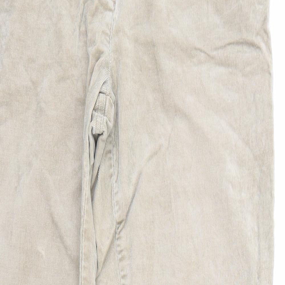 Principles Womens Beige  Velvet Flared Jeans Size 12