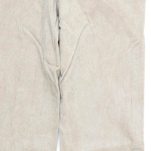 Principles Womens Beige  Velvet Flared Jeans Size 12