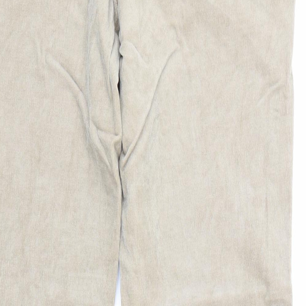 Principles Womens Beige  Velvet Flared Jeans Size 12