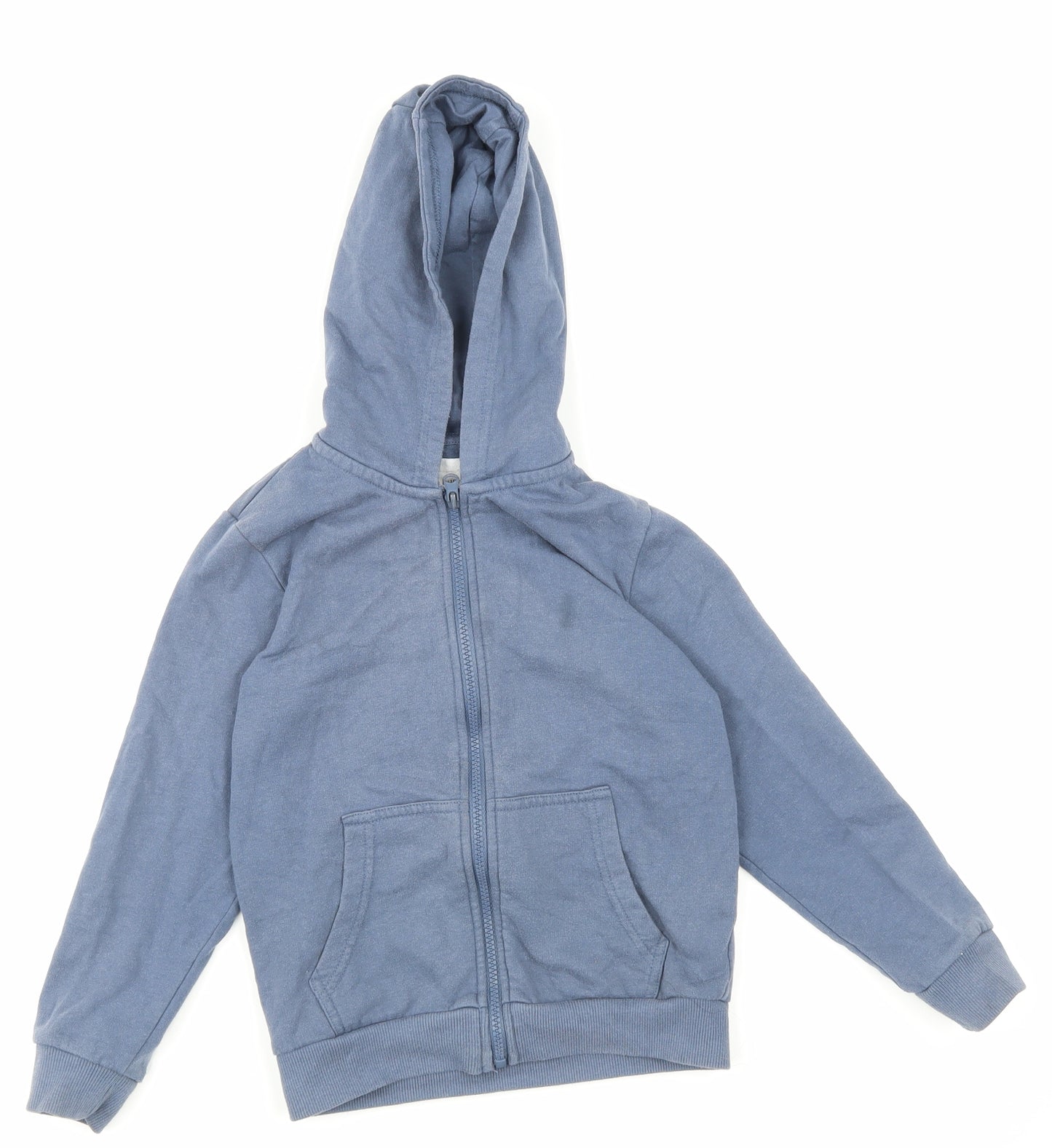 fox&bunny Boys Blue   Full Zip Hoodie Size 6-7 Years