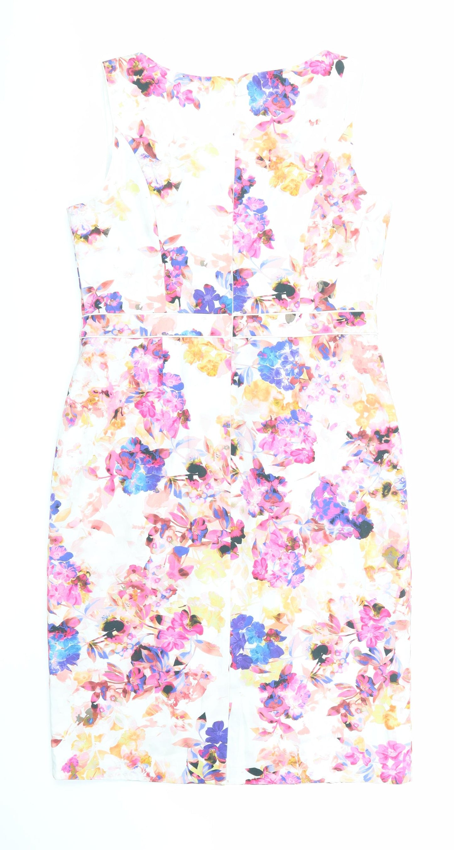 SG Womens Silver Floral  Pencil Dress  Size 16