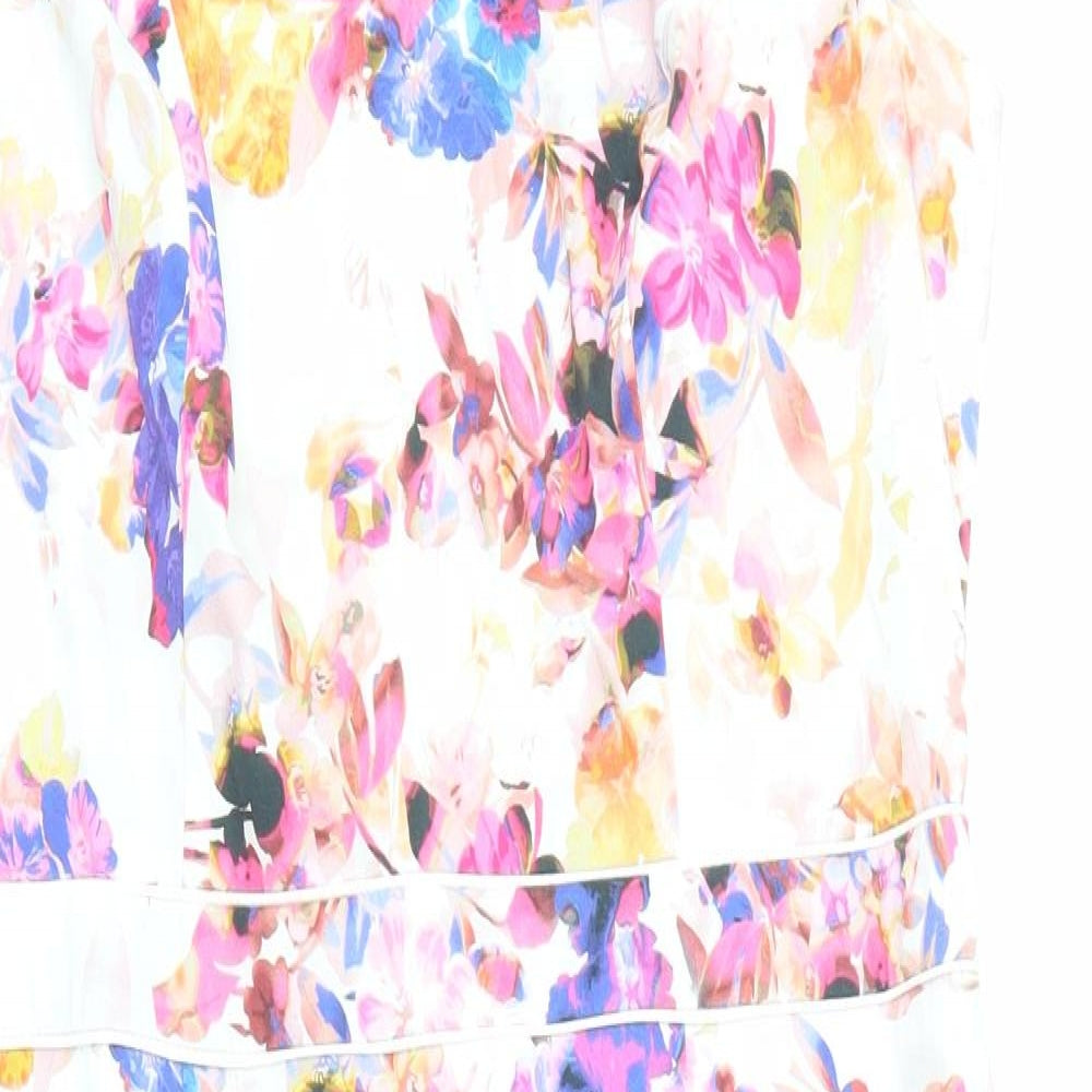 SG Womens Silver Floral  Pencil Dress  Size 16