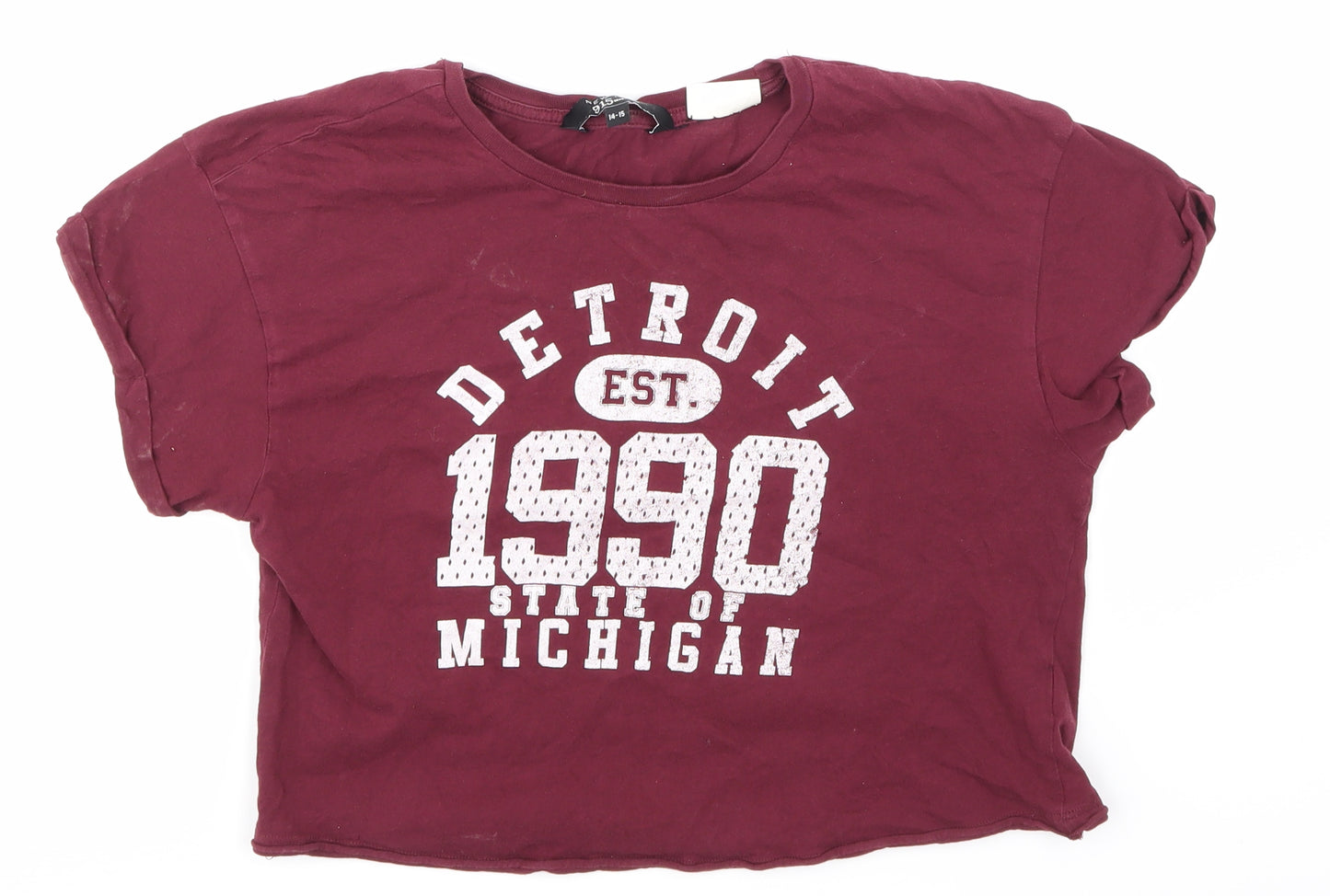NewLook Girls Red   Basic T-Shirt Size 14-15 Years