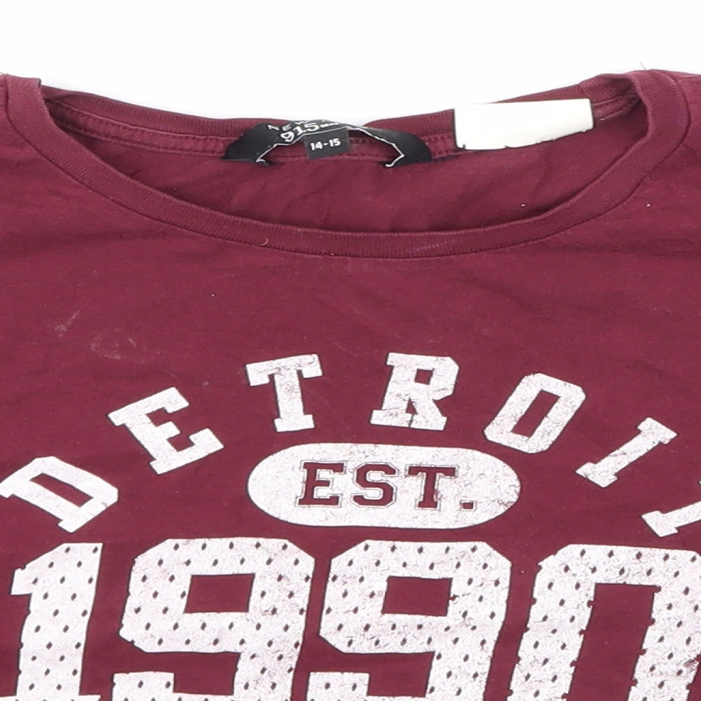 NewLook Girls Red   Basic T-Shirt Size 14-15 Years
