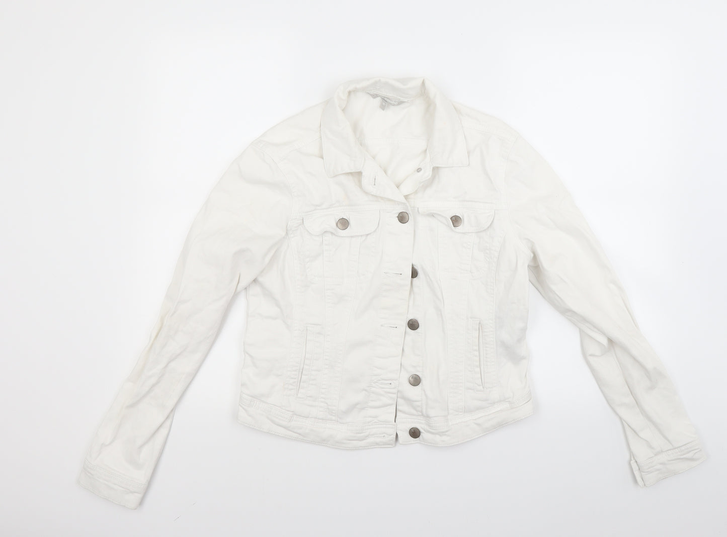 red hering Womens White   Jacket Coat Size 10