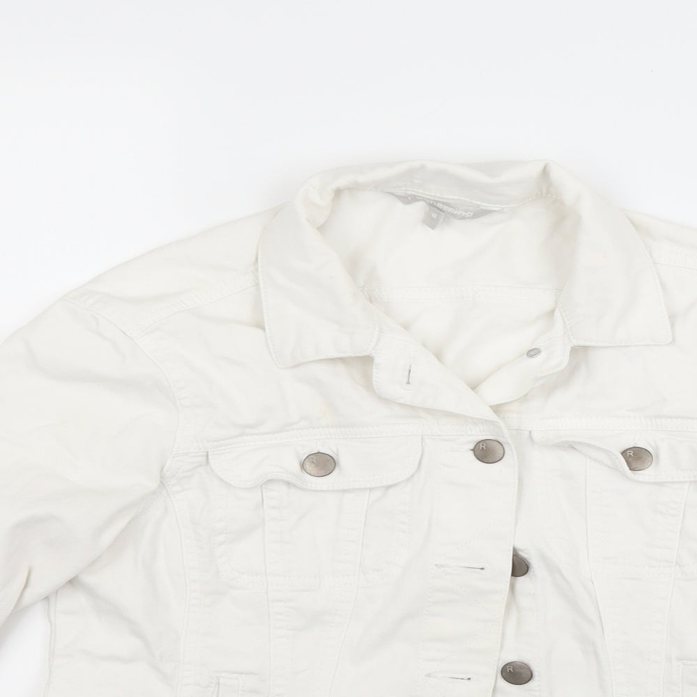 red hering Womens White   Jacket Coat Size 10