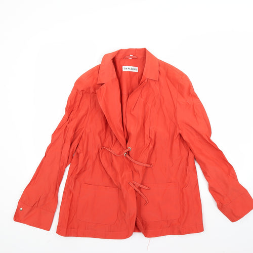 laura lebek Womens Orange   Anorak Coat Size 18