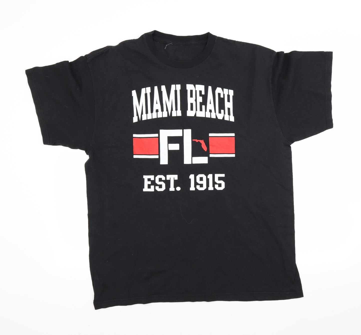 Preworn Mens Black    T-Shirt Size XL
