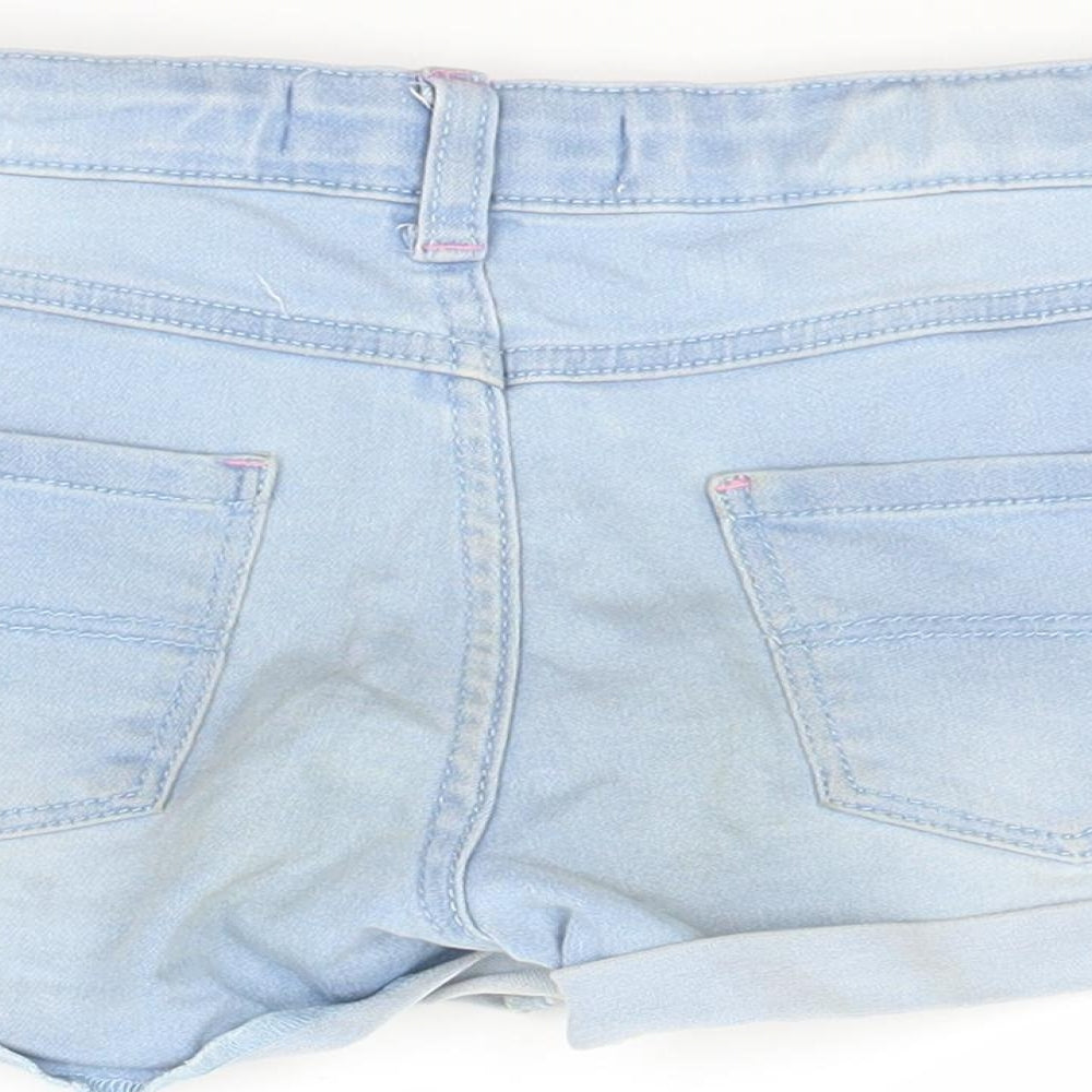 Primark Girls Blue   Cut-Off Shorts Size 9-10 Years