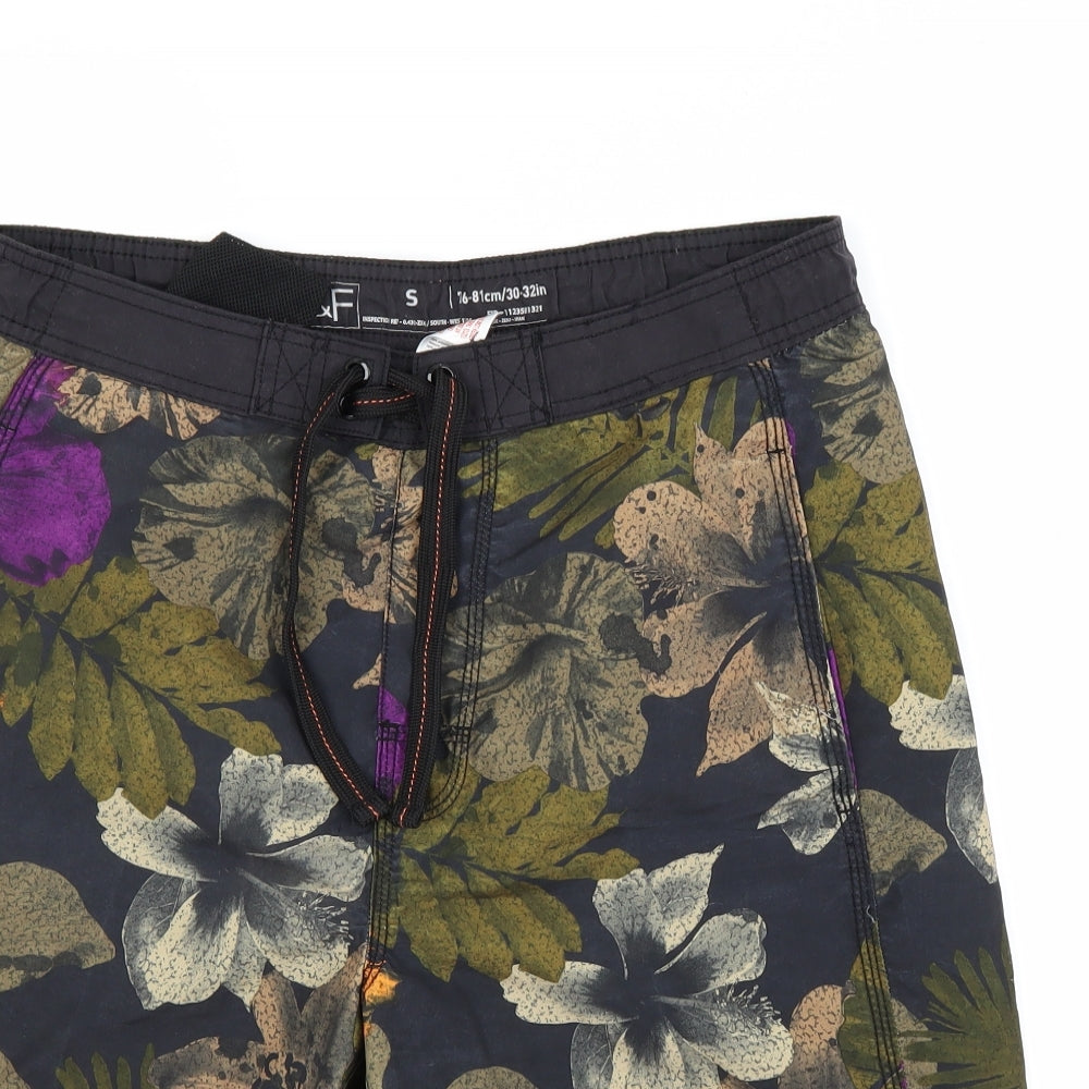 F&F Mens Multicoloured Floral  Bermuda Shorts Size S