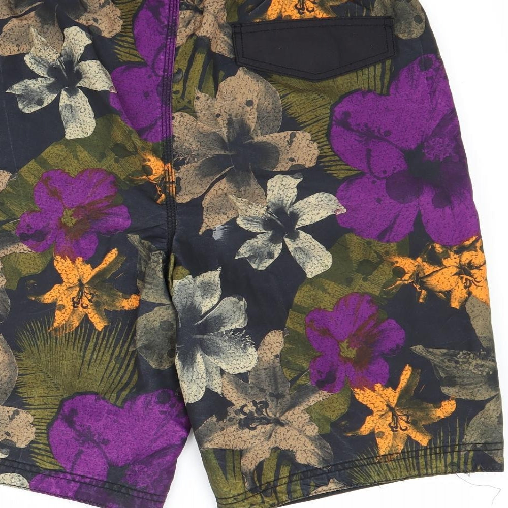 F&F Mens Multicoloured Floral  Bermuda Shorts Size S