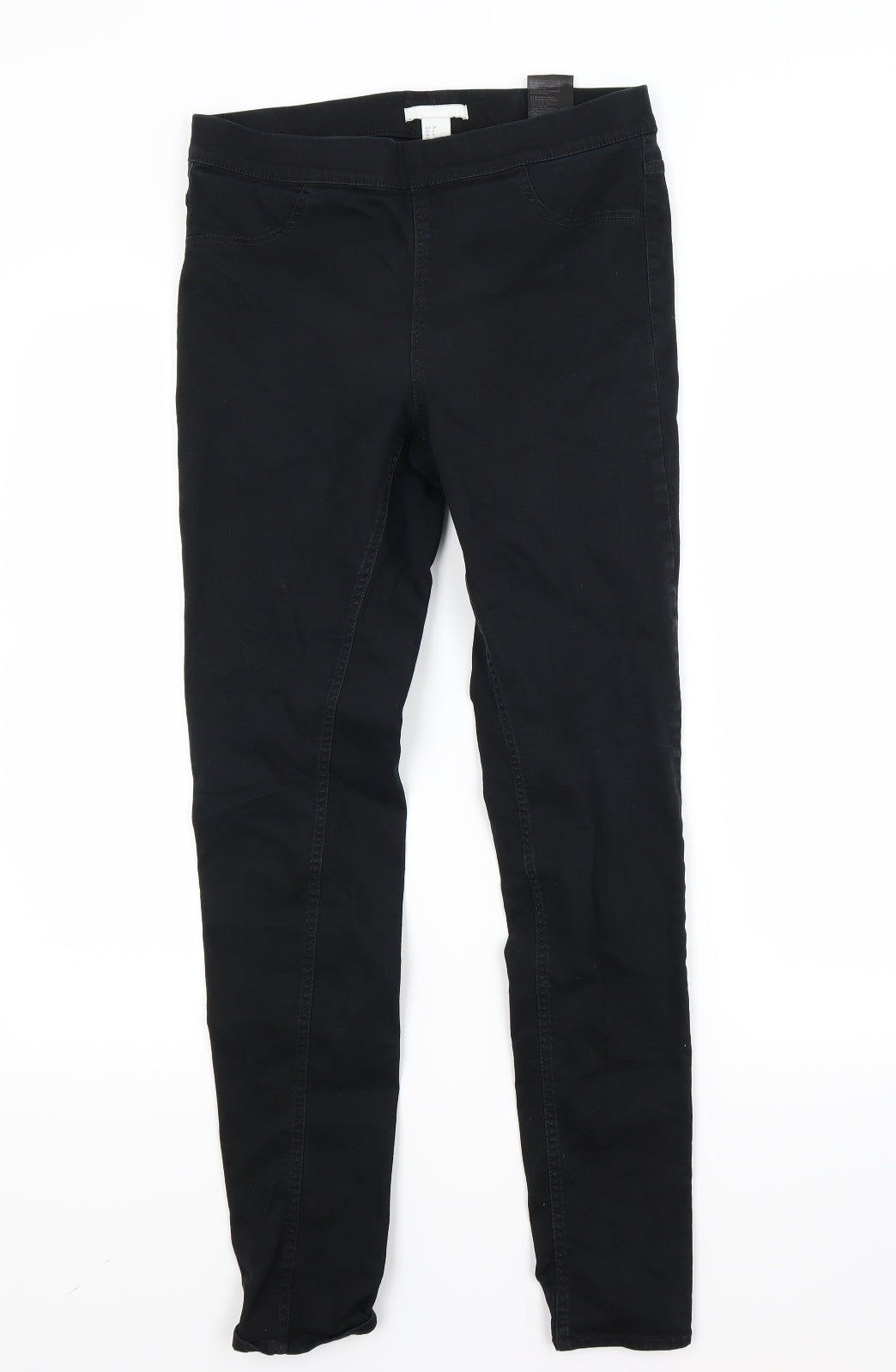 H&M Womens Black  Denim Jegging Jeans Size 10 L27 in