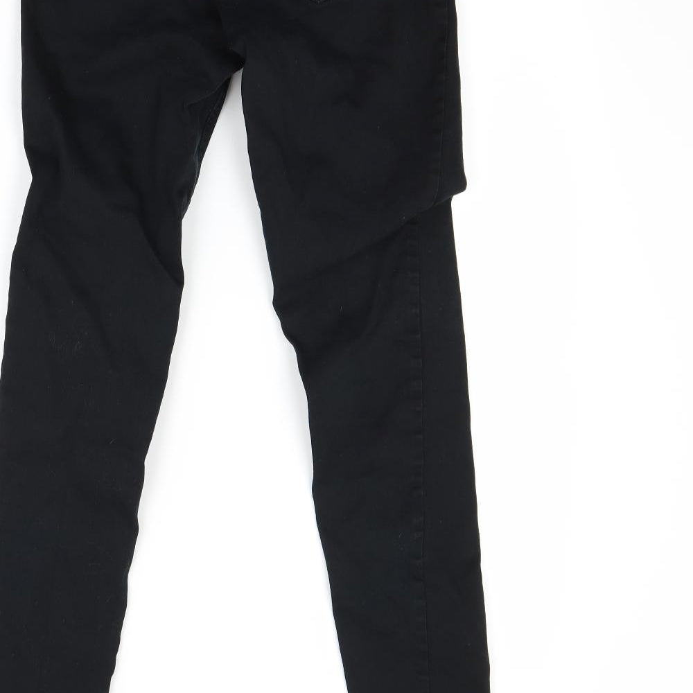 H&M Womens Black  Denim Jegging Jeans Size 10 L27 in