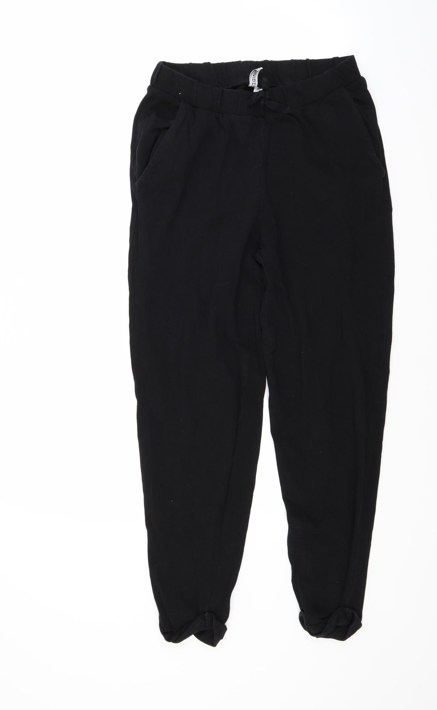 H&M Womens Black   Jogger Trousers Size XS L25 in