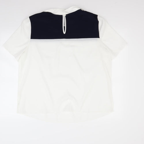 Betty Jackson Womens White   Tunic Blouse Size XL