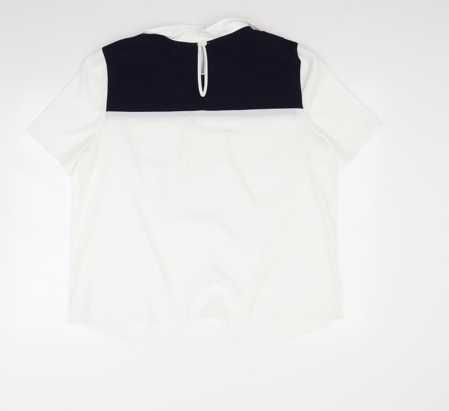 Betty Jackson Womens White   Tunic Blouse Size XL