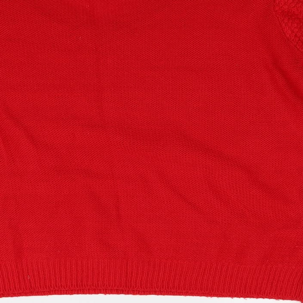 Papaya Womens Red   Pullover Jumper Size L