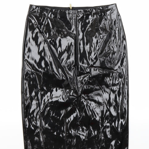 Topshop Womens Black   A-Line Skirt Size 10