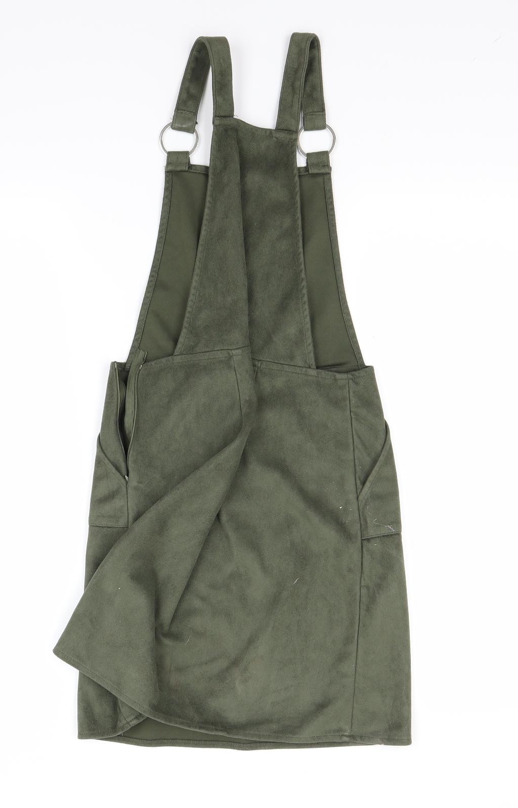 Primark Womens Green   Pinafore/Dungaree Dress  Size 8