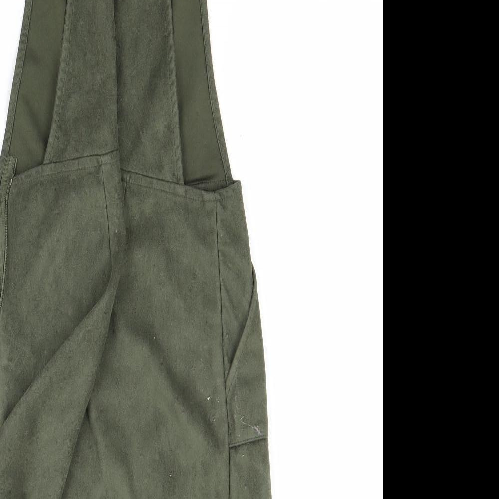 Primark Womens Green   Pinafore/Dungaree Dress  Size 8