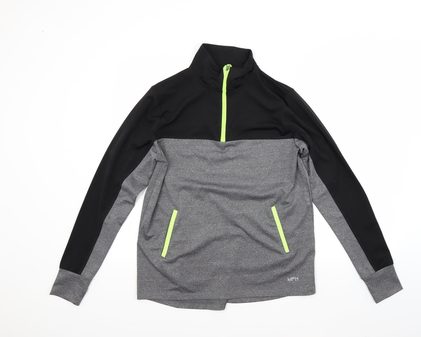 Mph Mens Black   Pullover Sweatshirt Size M