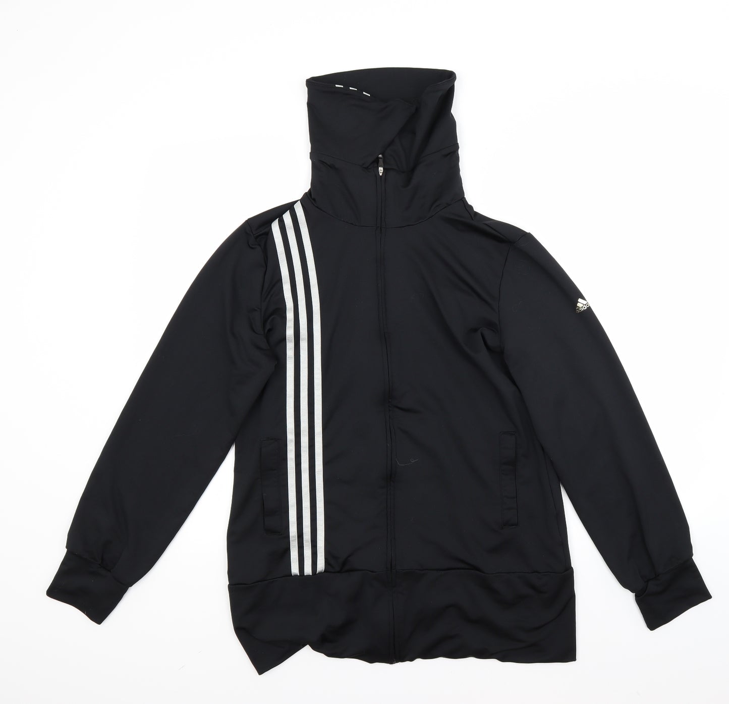 adidas Womens Black   Full Zip Sweatshirt Size 16
