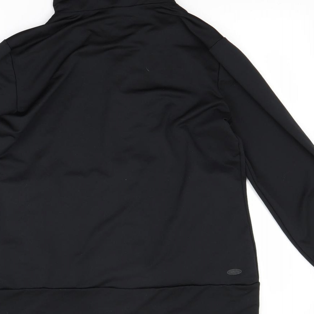 adidas Womens Black   Full Zip Sweatshirt Size 16